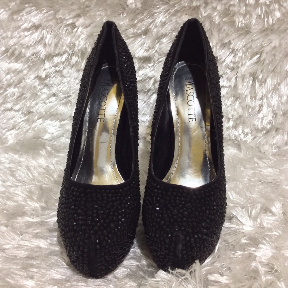 Studded Mascotte platform heels